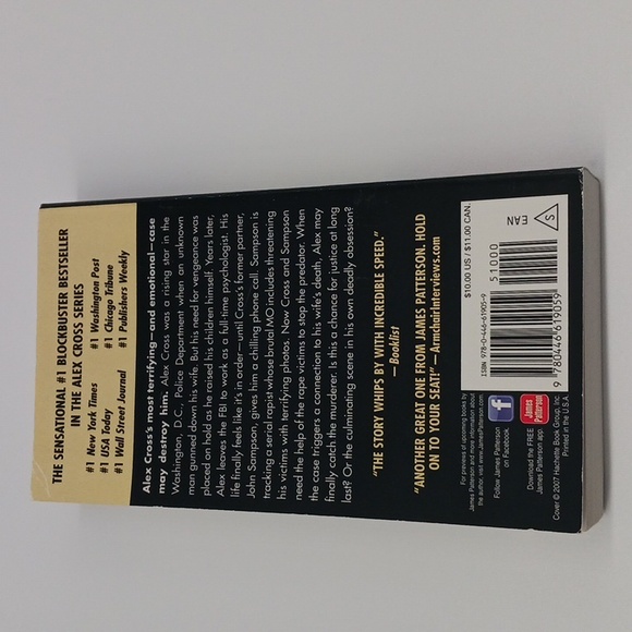 James Patterson Alex Cross Series Lot of 2 Paperback Books: Mary Mary and Cross - Picture 7 of 14